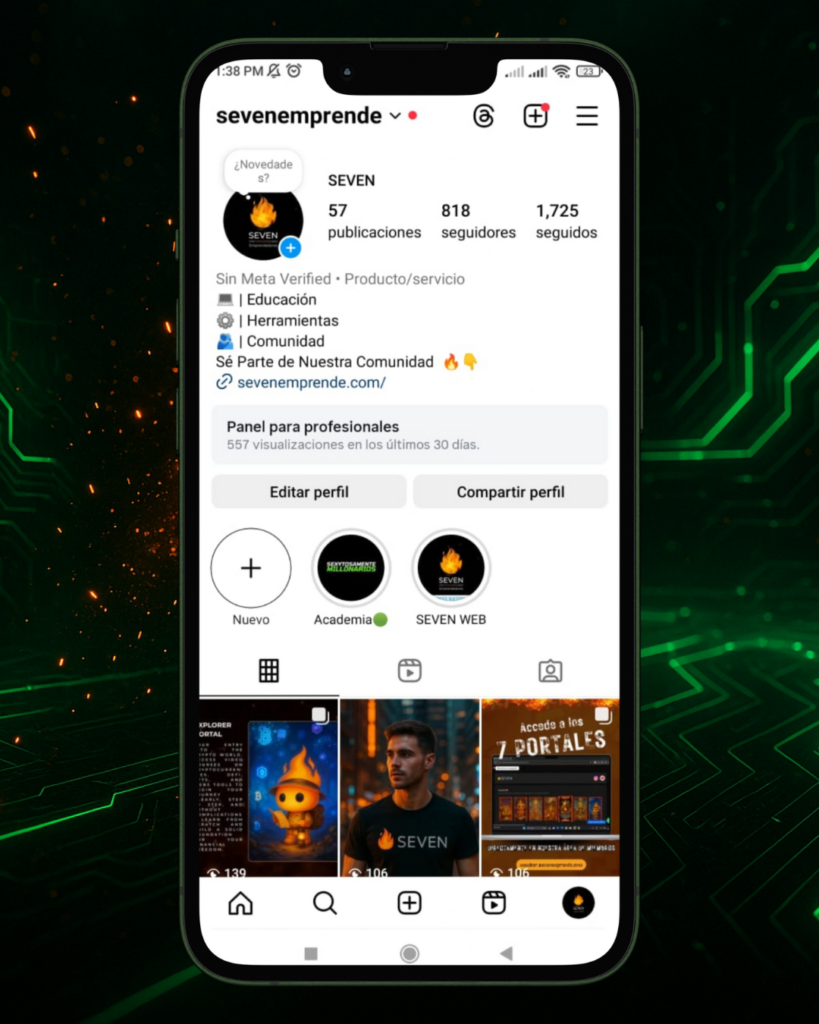 Instagram: @sevenemprende